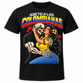 Adicto a las Colombianas black T-shirt mockup